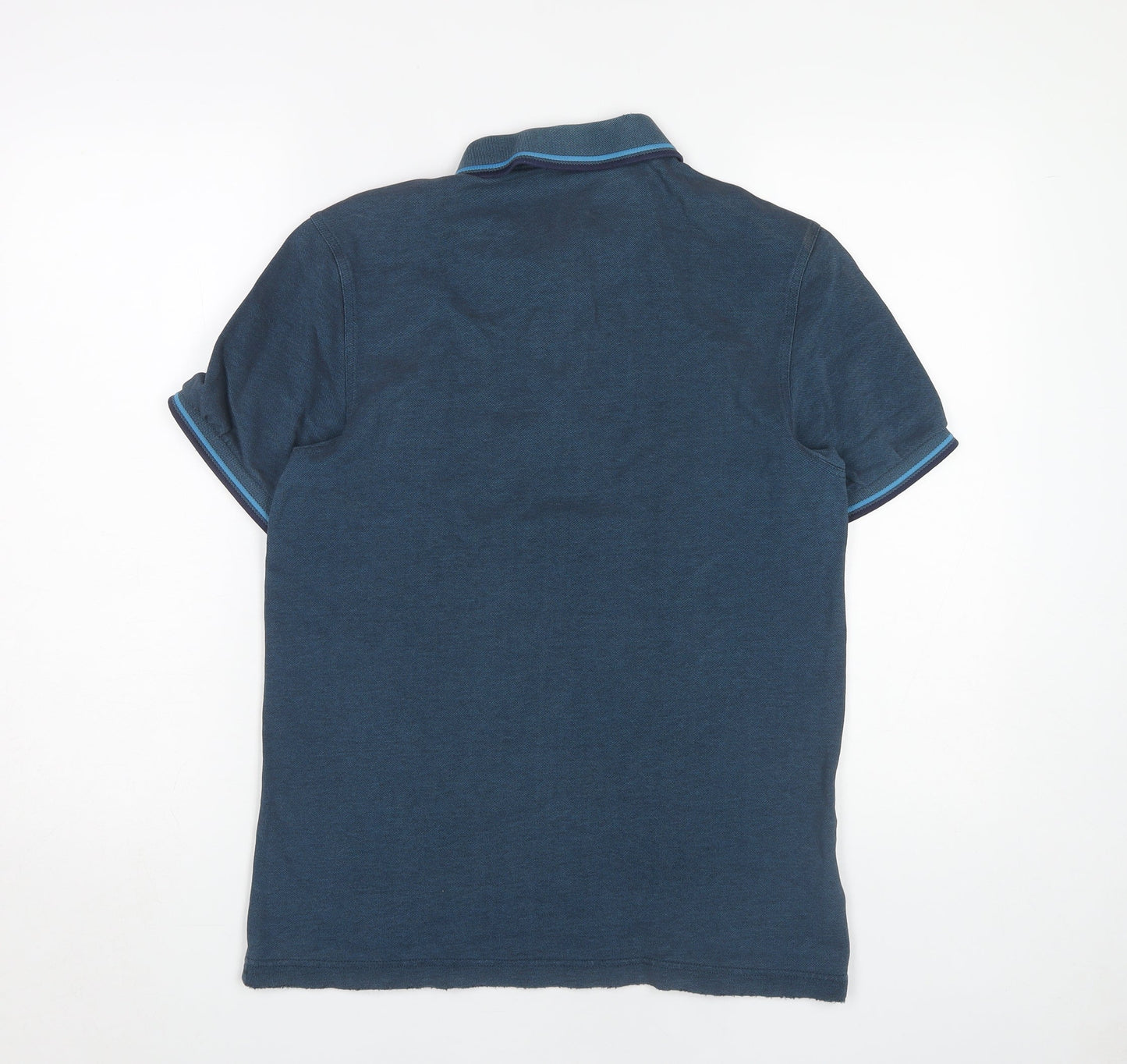 Fred Perry Men's Blue Polo Shirt M Short Sleeve