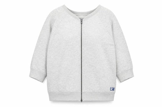 Womens UK S Regular Superdry Grey Full Zip Sweatshirt