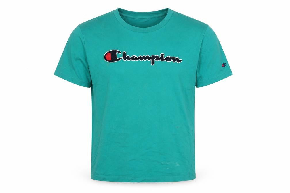 Mens UK Size M Champion Green  Cotton T-Shirt
