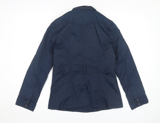 Laura Ashley Women's Blue Jacket, Size 12, Button Style