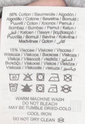 Jack & Jones Men's Grey XL T-Shirt, Short Sleeve, Logo Accent