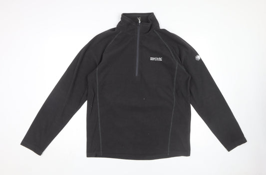 Regatta Unisex Black Fleece Zip Sweatshirt L