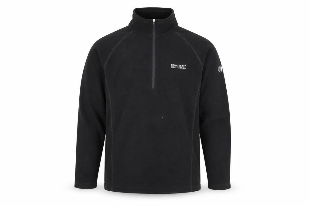 Regatta Mens Black Fleece Zip Sweatshirt L