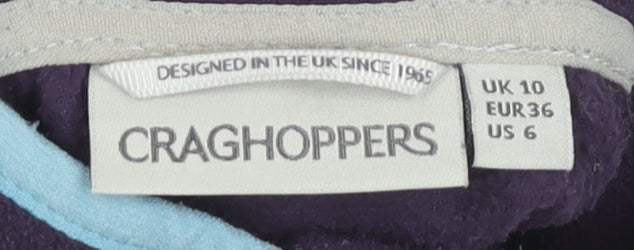 Craghoppers Women's Purple Polyester Sweatshirt Size 10