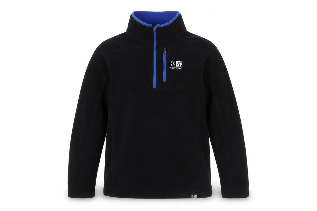 Karrimor Boys Black Fleece 1/2 Zip Sweatshirt, 13 Years