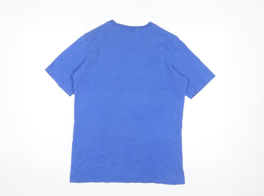 Nike Boys Blue XL Graphic Logo T-Shirt, Casual Short Sleeve