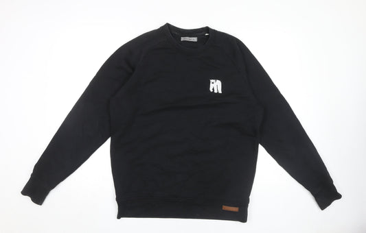 White Bear Co. Men's Black Pullover Logo Sweatshirt L