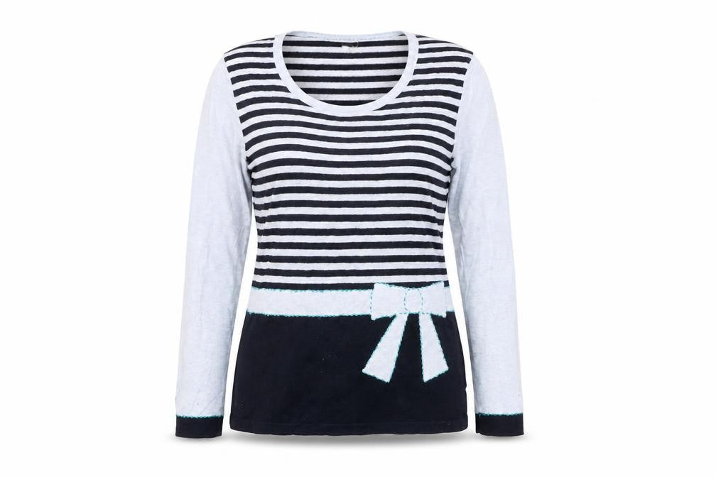 Marks and Spencer Women's Striped Pullover Jumper, Size 14