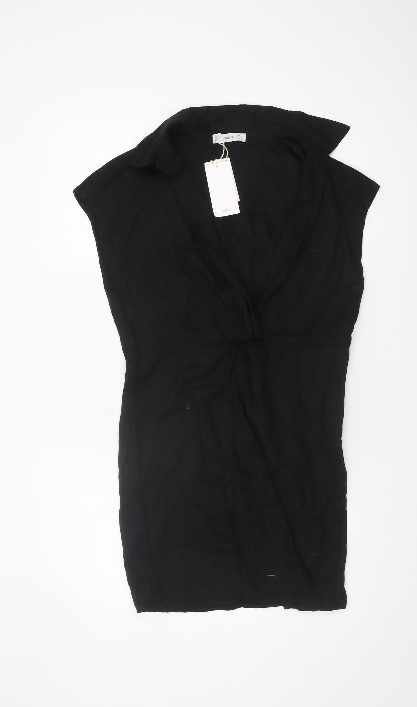 MNG Women's Black Sleeveless Short Dress Size 10