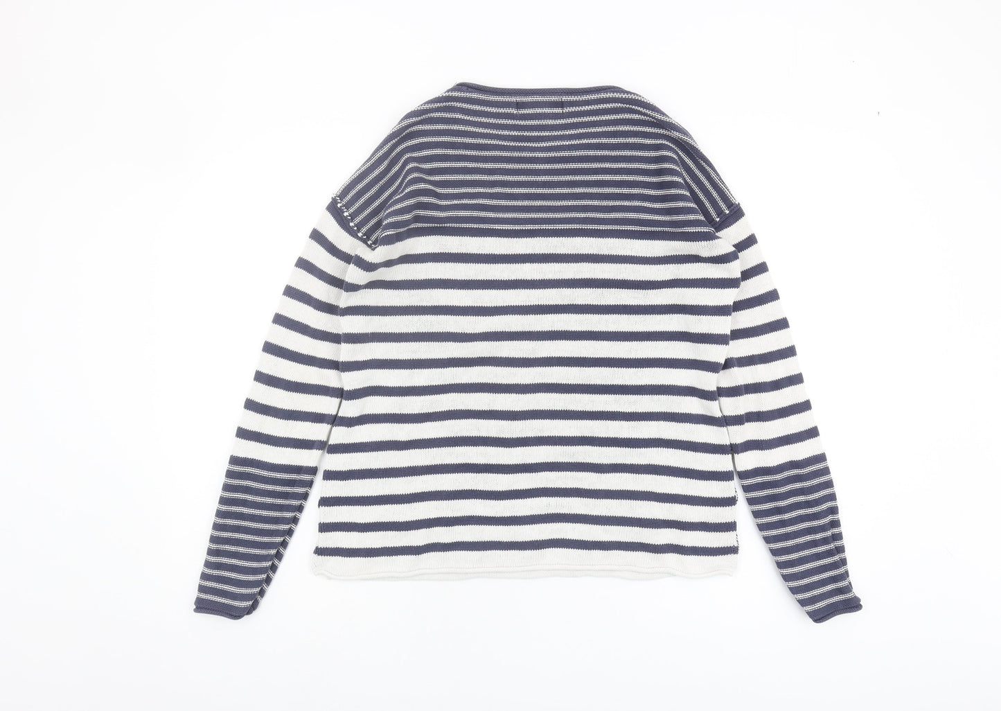 Next Women's Blue Striped Pullover Jumper Size 10
