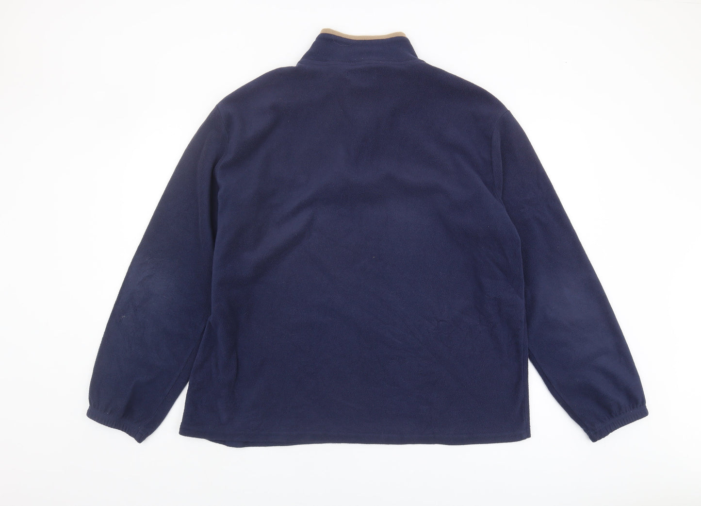 Atlas For Men Blue XL Men's 1/4 Zip Fleece Sweatshirt