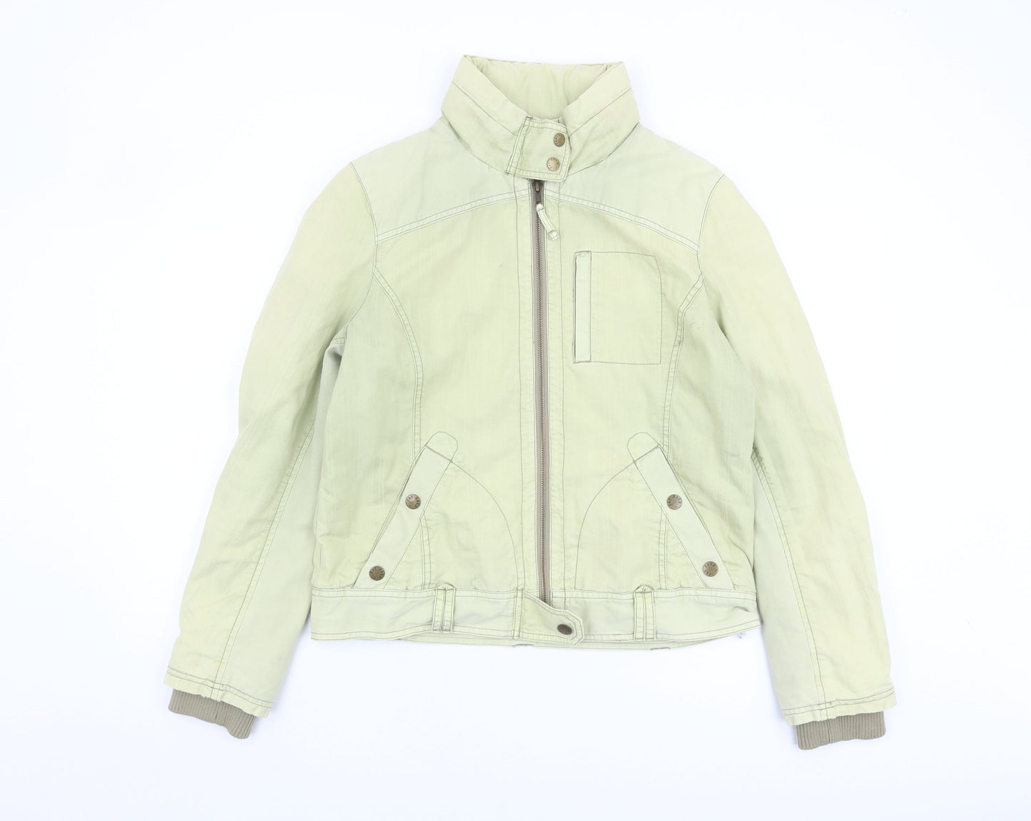 Fat Face Women's Beige Casual Full Zip Jacket Size 14