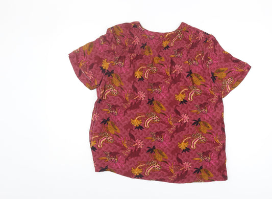 White Stuff Women's Multicoloured Floral Top, Size 10