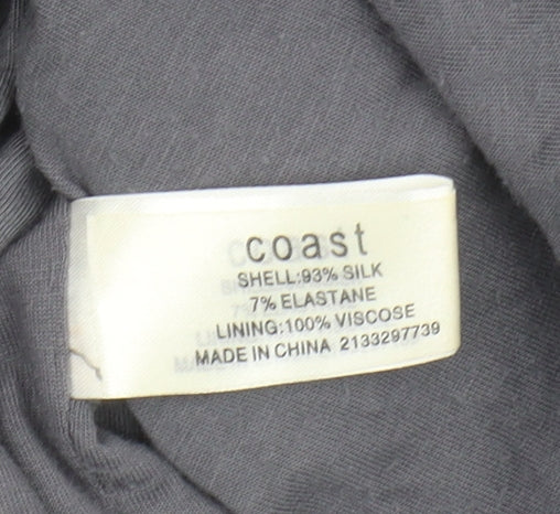 Coast Women's Grey Silk Pencil Skirt in Size 8