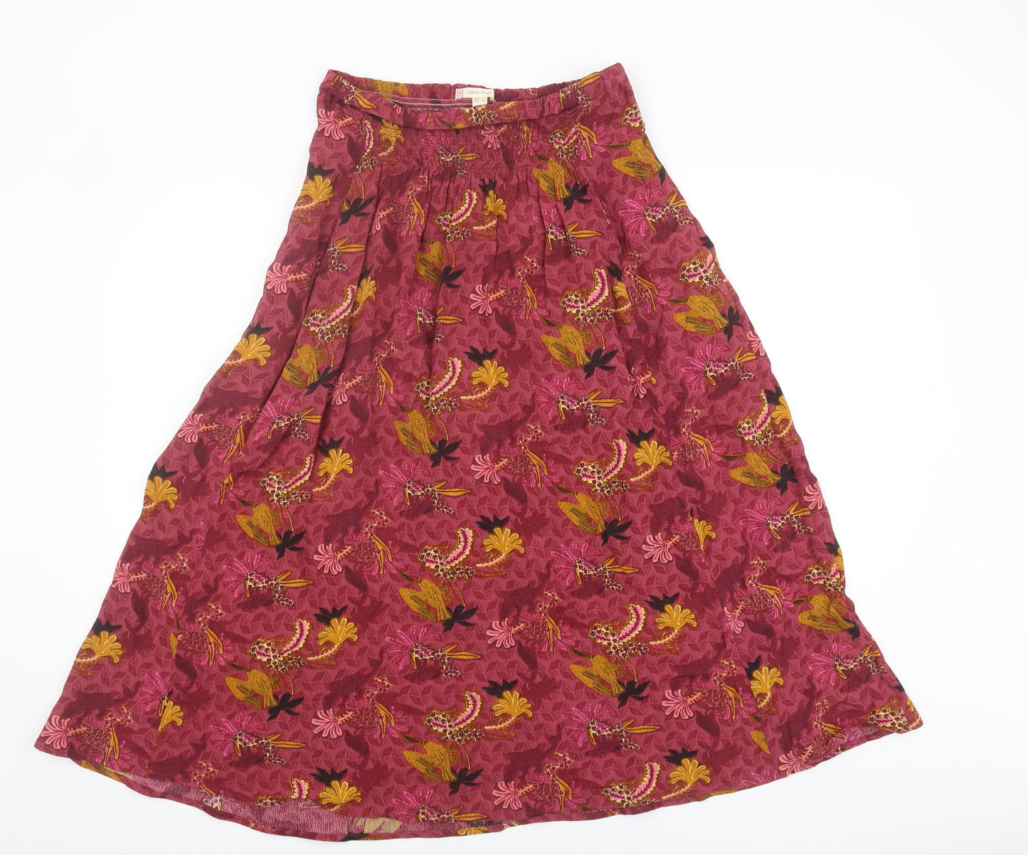 White Stuff Women's Multicoloured Floral Skirt Size 10