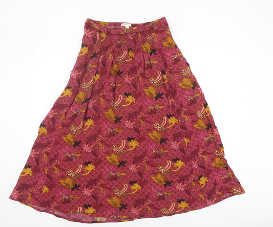 White Stuff Women's Multicoloured Floral Skirt Size 10