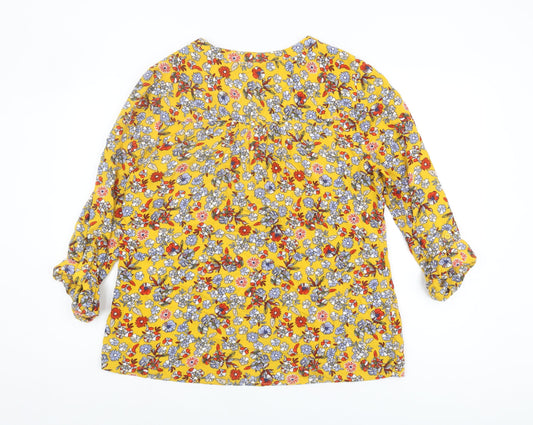 Maine New England Women's Multicoloured Floral Tunic Blouse Size 14