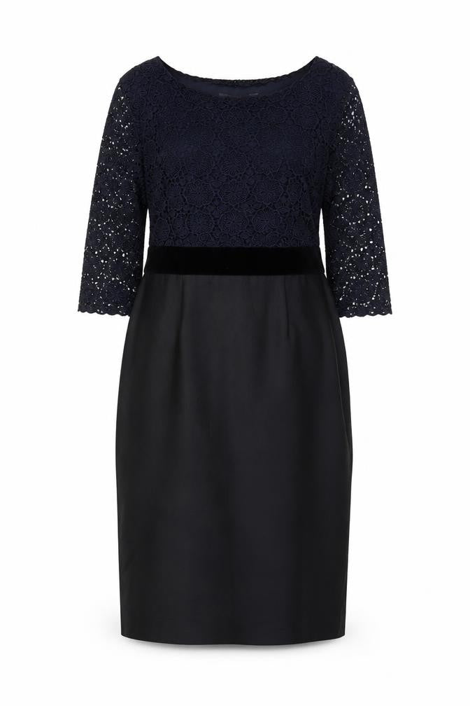 Boden Women's Black Lace Sheath Dress Size 14 Formal