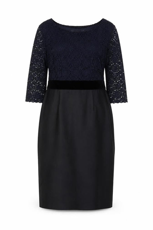 Boden Women's Black Lace Sheath Dress Size 14 Formal