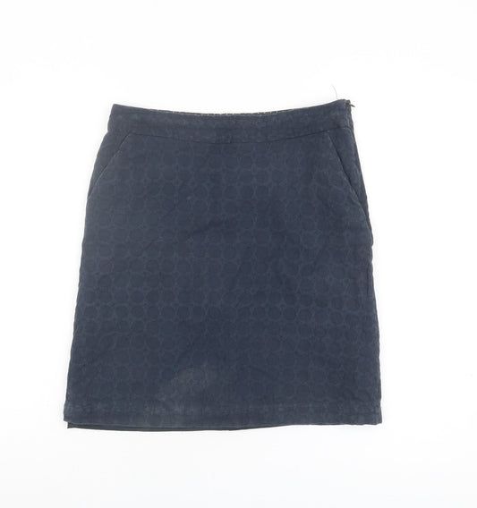White Stuff Women’s Blue Pencil Skirt Size 10