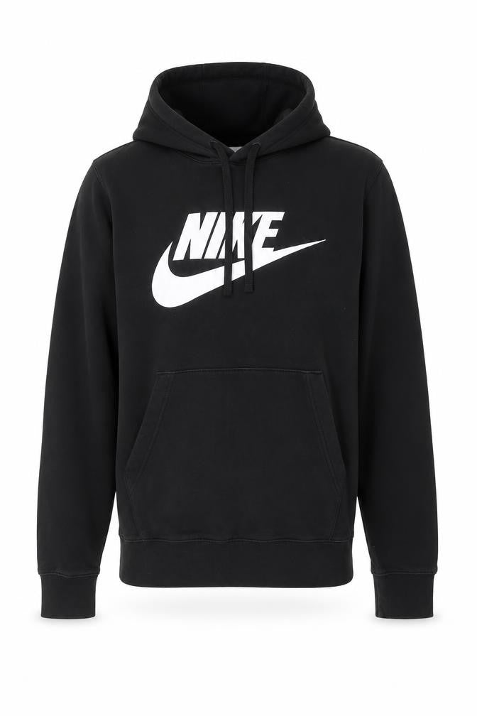Mens UK XS Regular Nike Black Pullover Hoodie