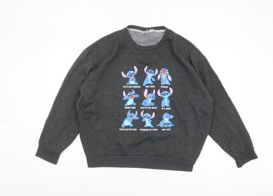 Disney Unisex Grey Pullover Sweatshirt L