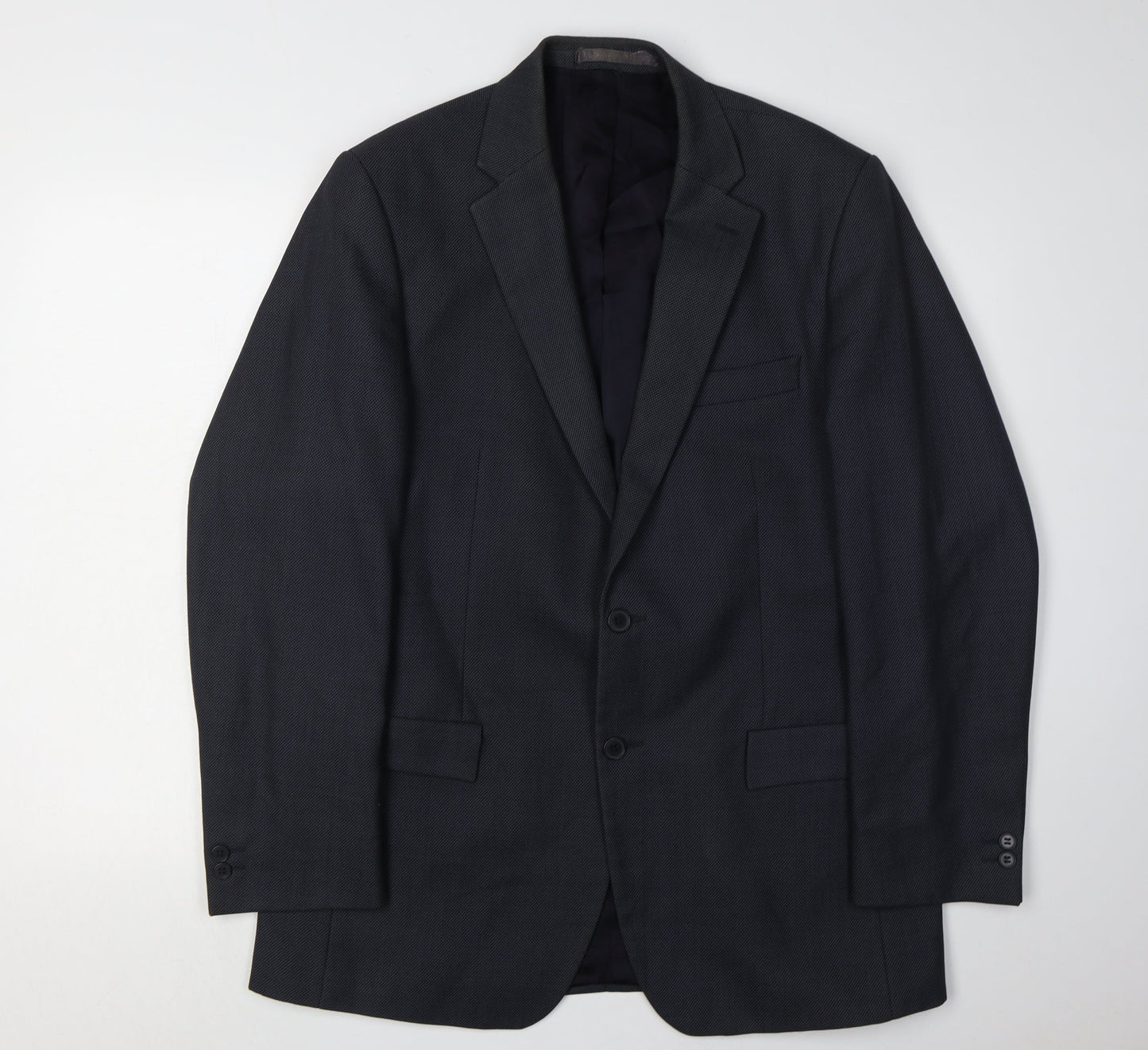 Pierre Cardin Men's Blue Wool Blazer 40 Regular