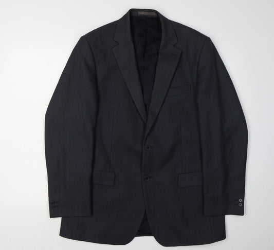 Pierre Cardin Men's Blue Wool Blazer 40 Regular