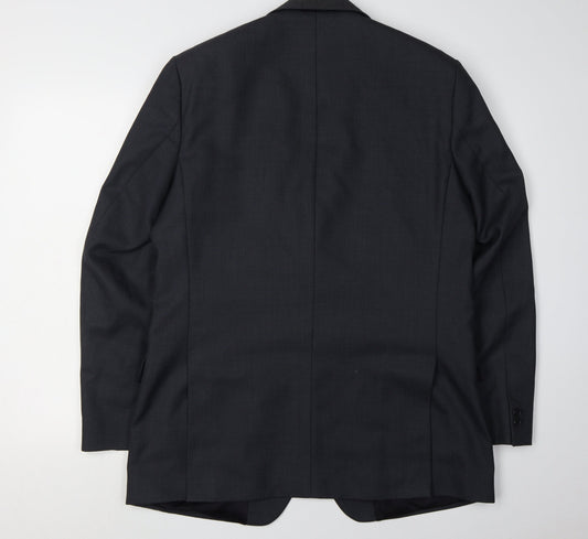 Pierre Cardin Men's Blue Wool Blazer 40 Regular