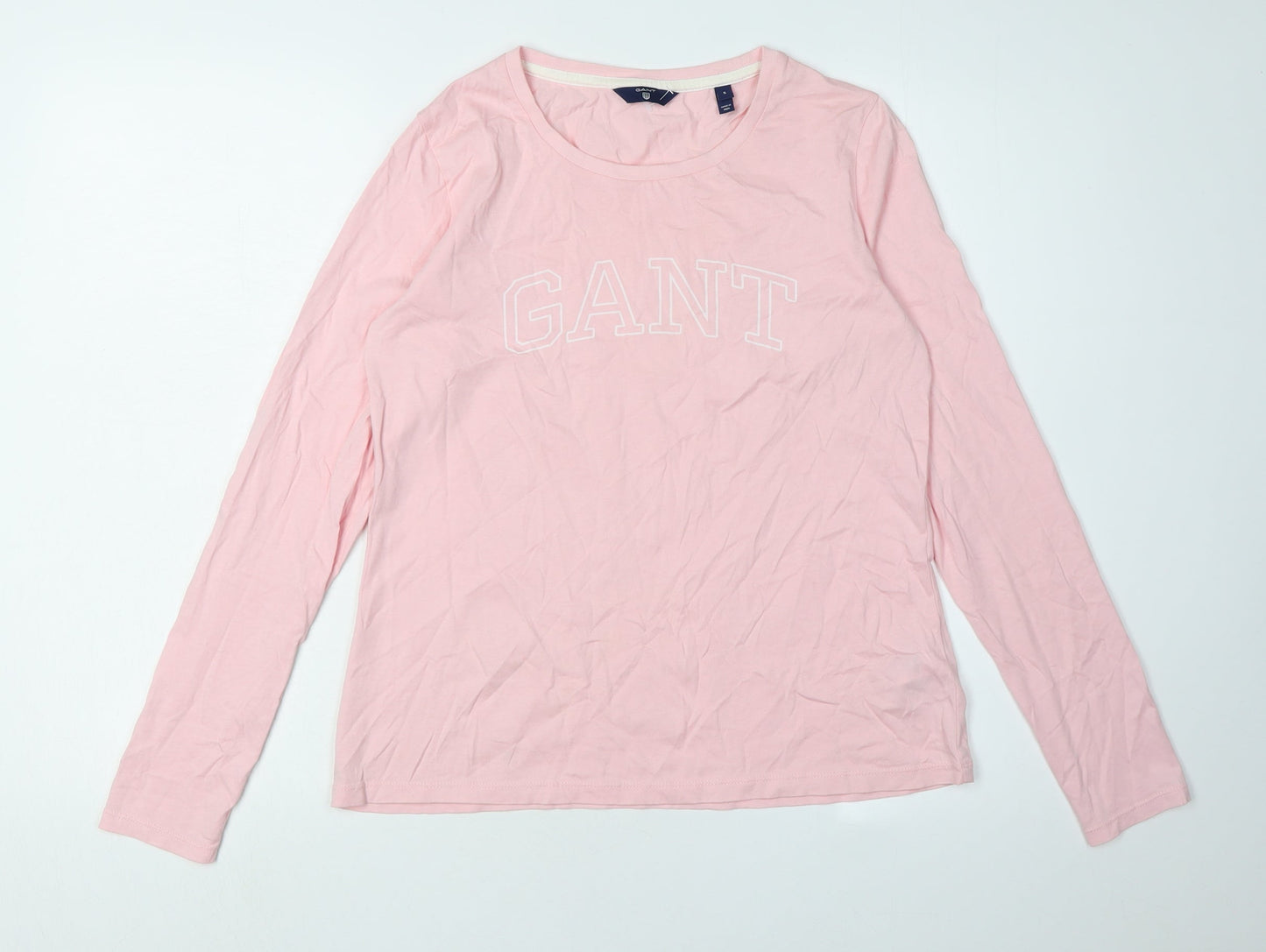 GANT Women's Pink Long Sleeve T-Shirt Size S