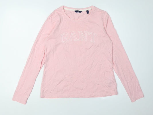 GANT Women's Pink Long Sleeve T-Shirt Size S