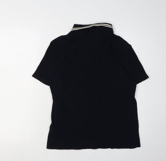 Ted Baker Men's Black Polo Shirt, Medium, Solid