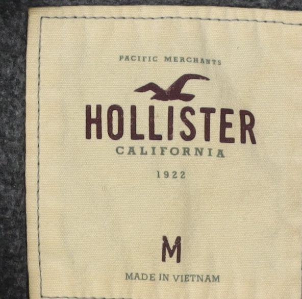 Hollister Women's Grey Pullover Hoodie Medium
