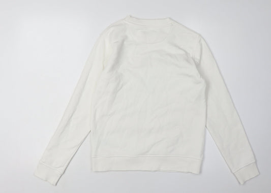 Gant Girls White Pullover Sweatshirt 13-14Y Long Sleeve