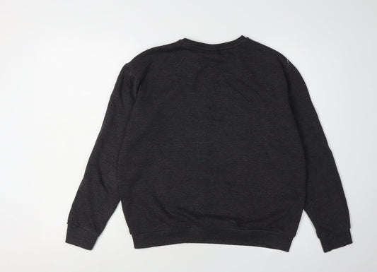 Women's Black NASA Logo Sweatshirt Size 12 Pullover