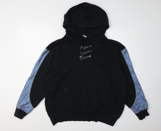 Nike Men's Black Pullover Hoodie, Small, Graphic Logo