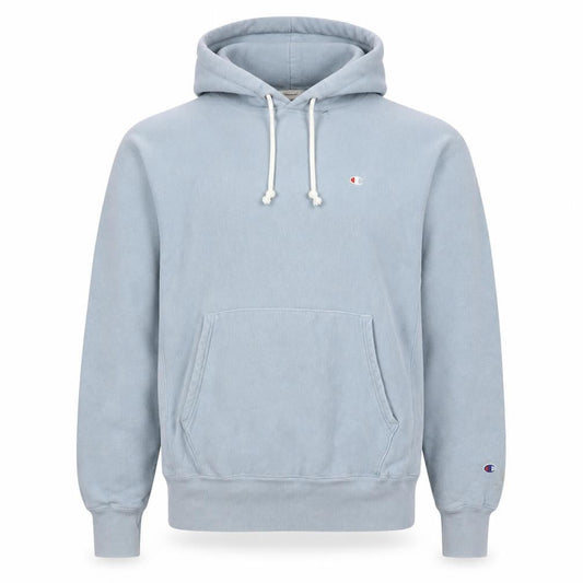 Mens UK M Relaxed Champion Blue Pullover Hoodie
