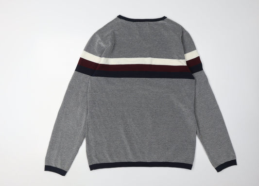 Jack & Jones Men's Grey XL Jumper Pullover