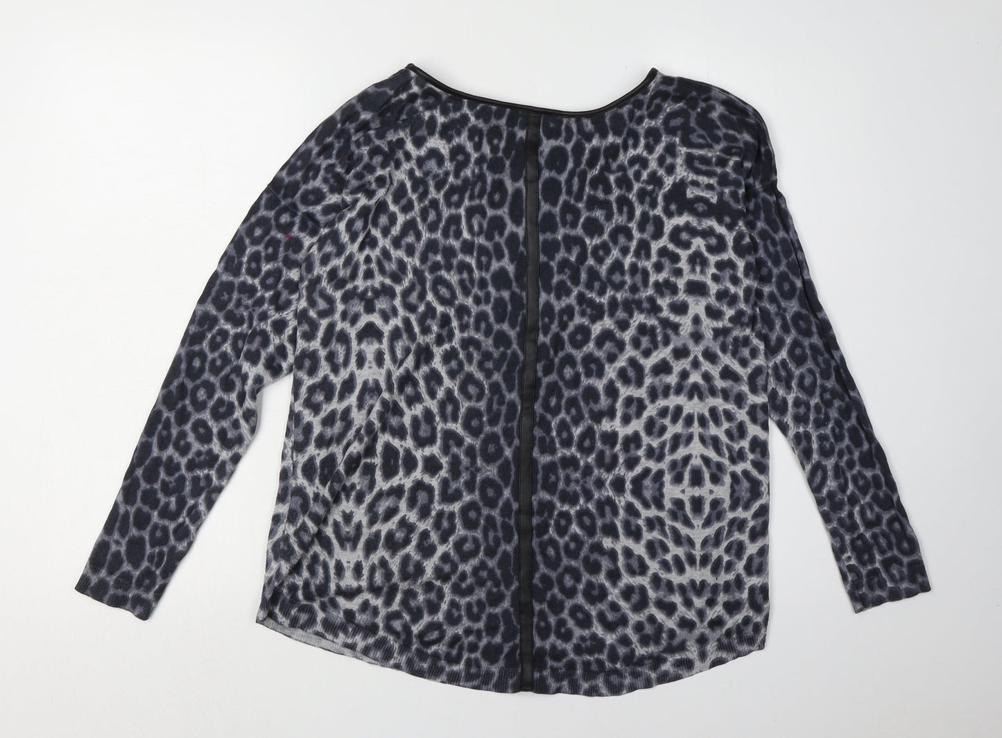 Oasis Women's Multicoloured Animal Print Pullover Jumper M