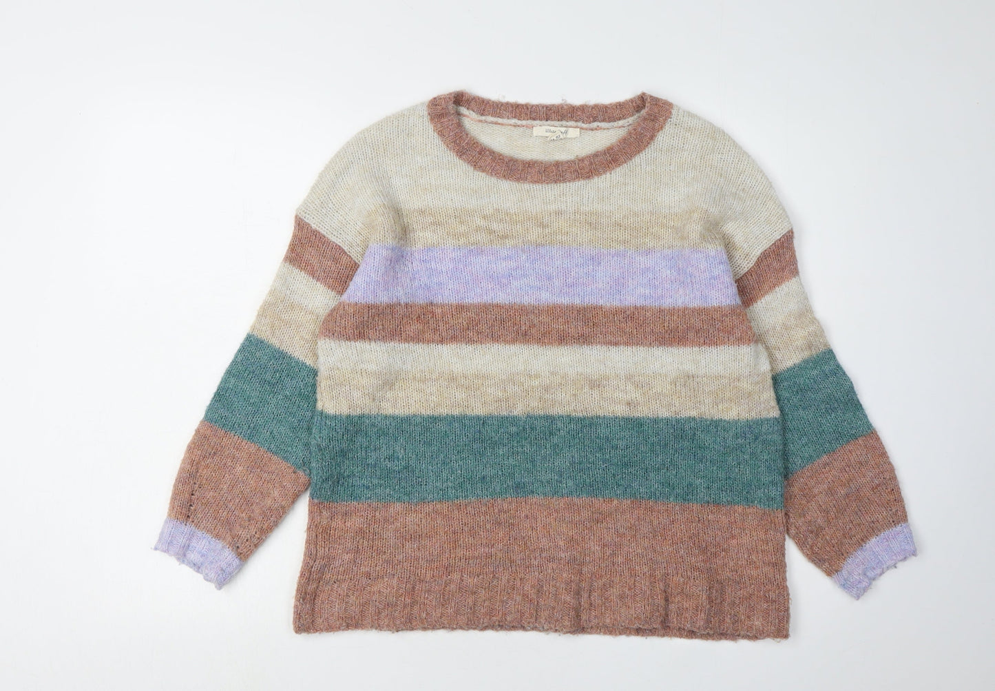 White Stuff Women's Multicoloured Striped Pullover, Size 12