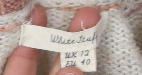 White Stuff Women's Multicoloured Striped Pullover, Size 12