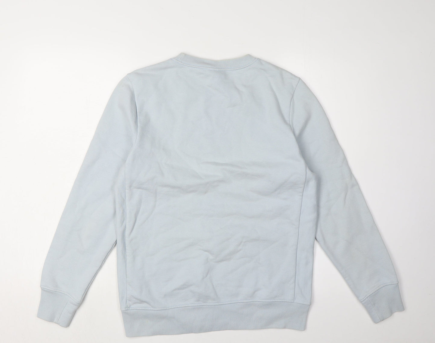 Paul Smith Men's Blue Crew Neck Logo Sweatshirt S