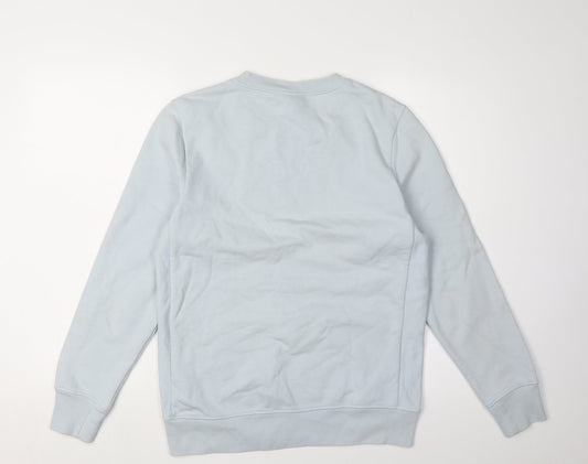 Paul Smith Men's Blue Crew Neck Logo Sweatshirt S
