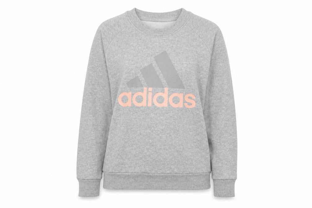 Womens UK 15 Regular adidas Grey Pullover Sweatshirt