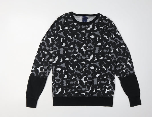 Nike Black Unisex Animal Print Pullover Sweatshirt