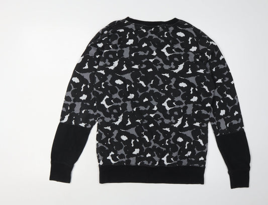 Nike Black Unisex Animal Print Pullover Sweatshirt