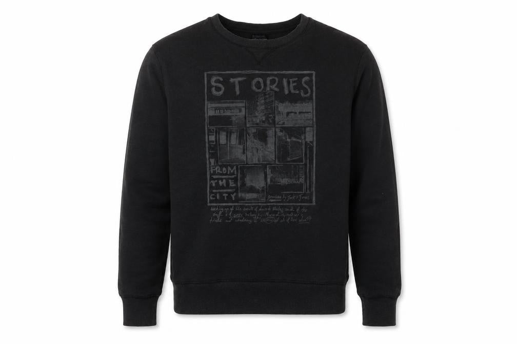 Mens UK XL Regular JACK & JONES Black Pullover Sweatshirt