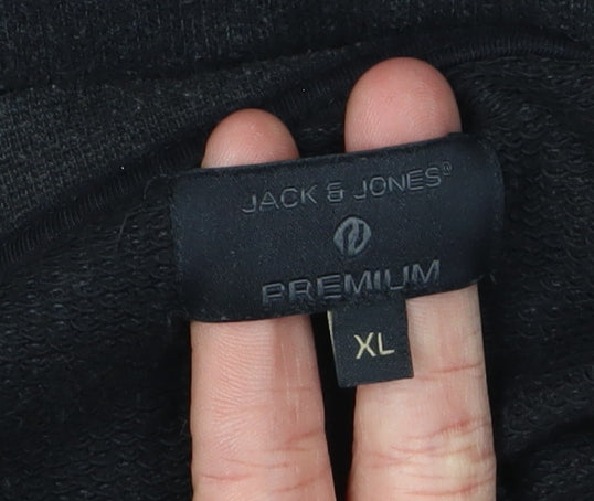 Jack & Jones Men's Black XL Pullover Sweatshirt