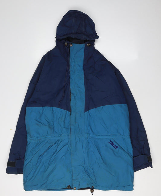 TOG 24 Men's Blue Hooded Parka L