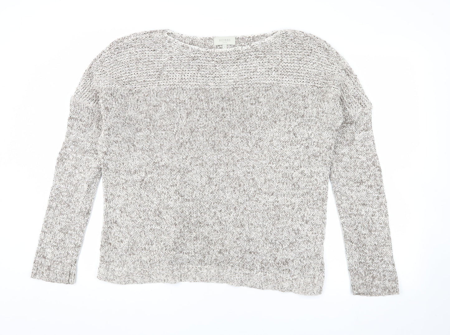 Hobbs Unisex Grey Chunky-Knit Pullover M